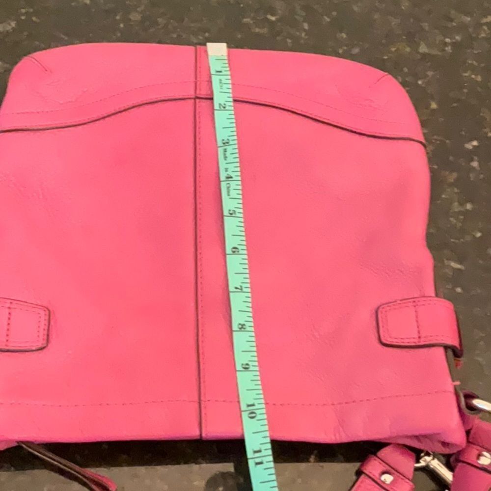 EUC *Coach* Fuscia Magenta BARBIE Pink Leather Handbag - Picture 12 of 12